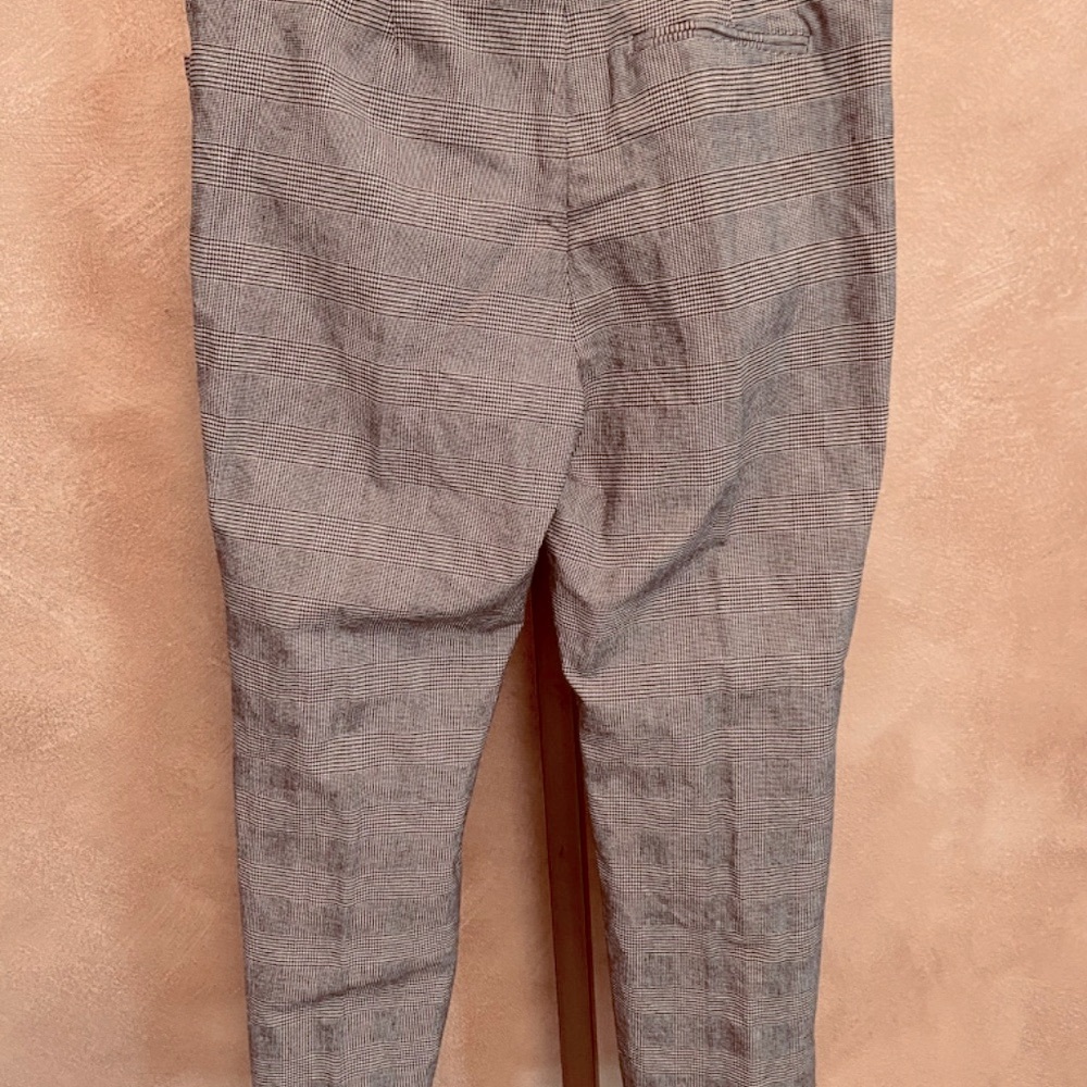 NWT Women’s 16 Lauren Ralph Lauren style Adelle, Black & Cream Plaid Trousers - Picture 4 of 6